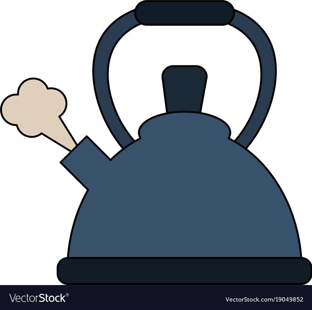 Kettle kitchen appliance Royalty Free Vector Image