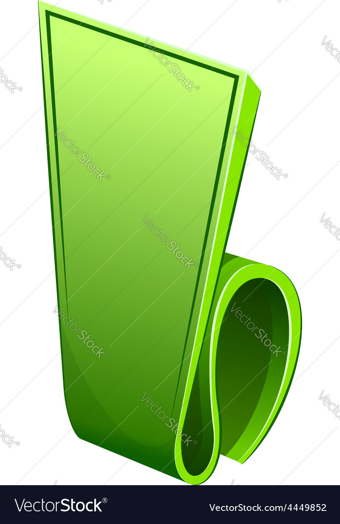 Label with curled up edge