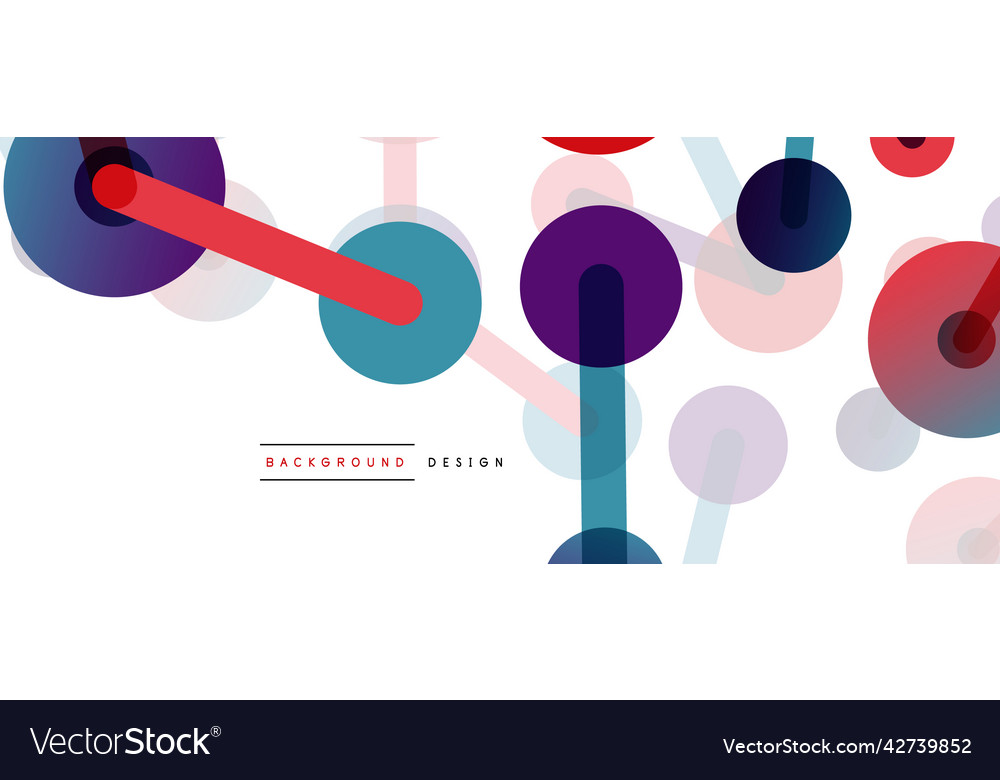 Network concept abstract background dots vector image Network concept abstract background dots