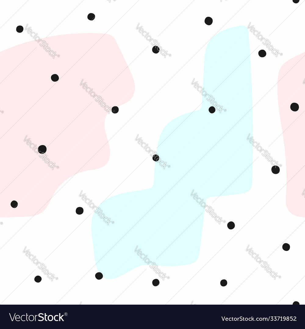 Seamless pattern with scattered dots and abstract vector image Seamless pattern with scattered dots and abstract
