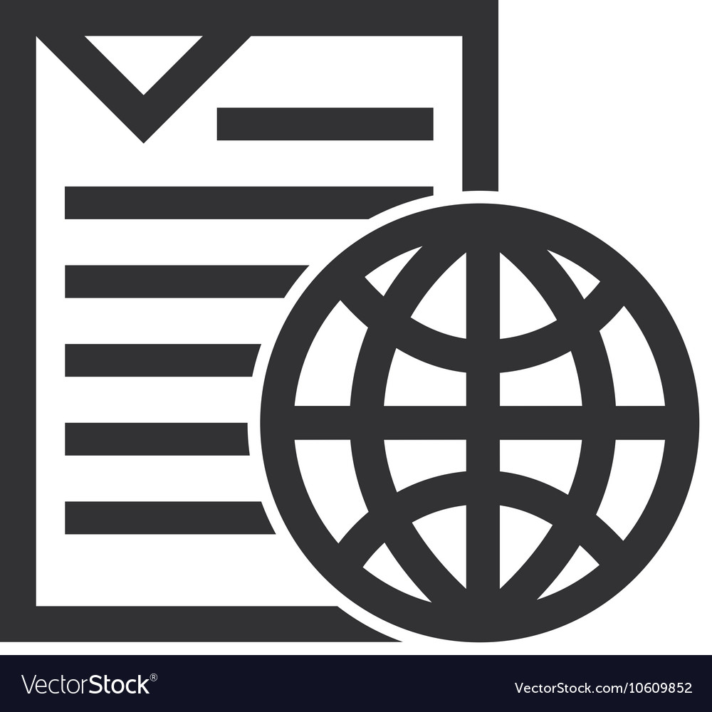 Text document file isolated icon