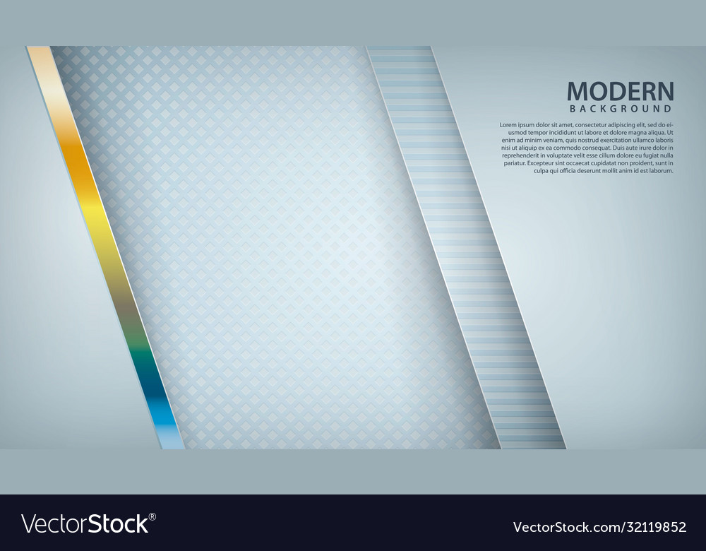 White abstract background with overlap layers vector image White abstract background with overlap layers