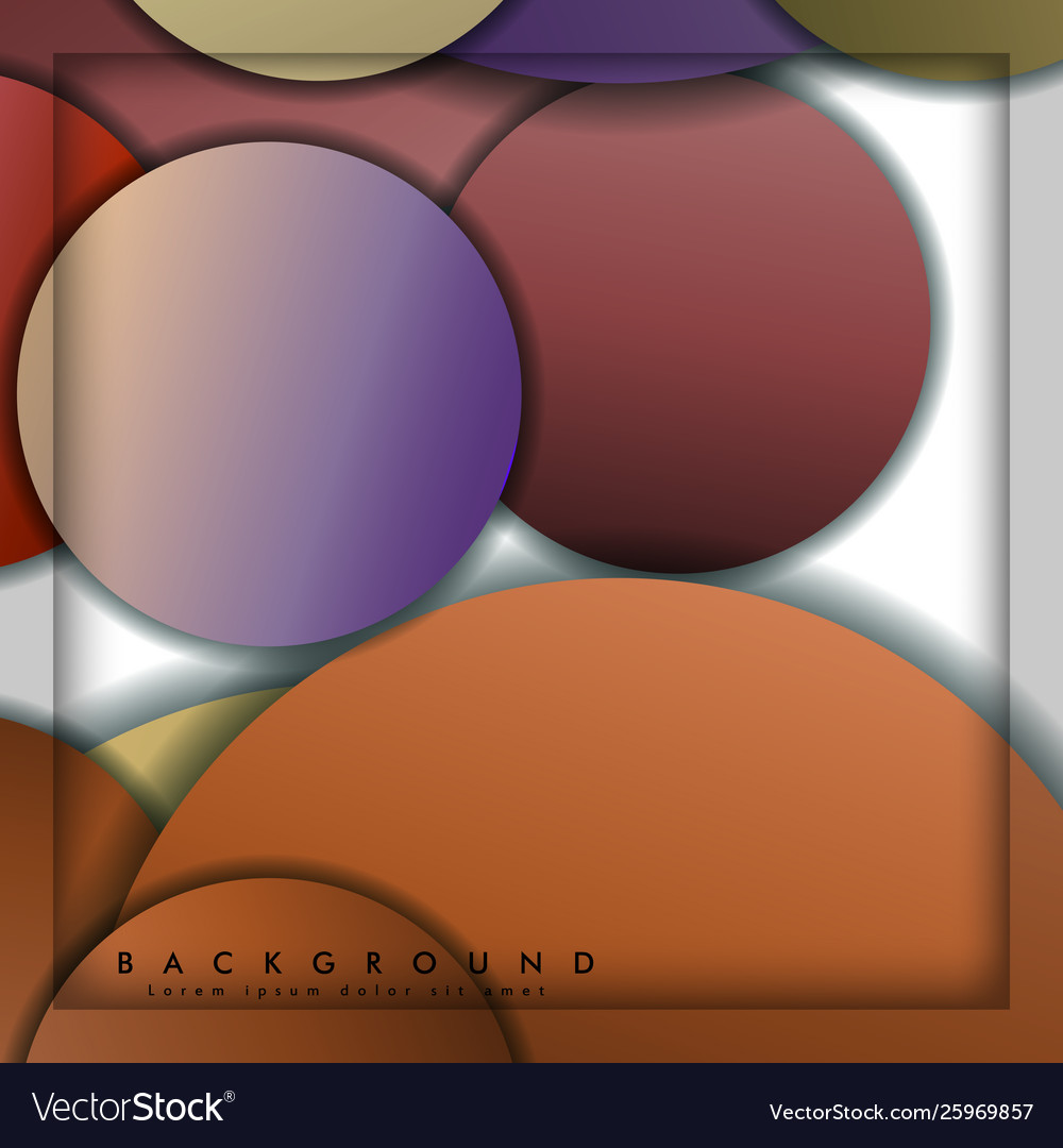 Abstract circle background with color stone vector image Abstract circle background with color stone