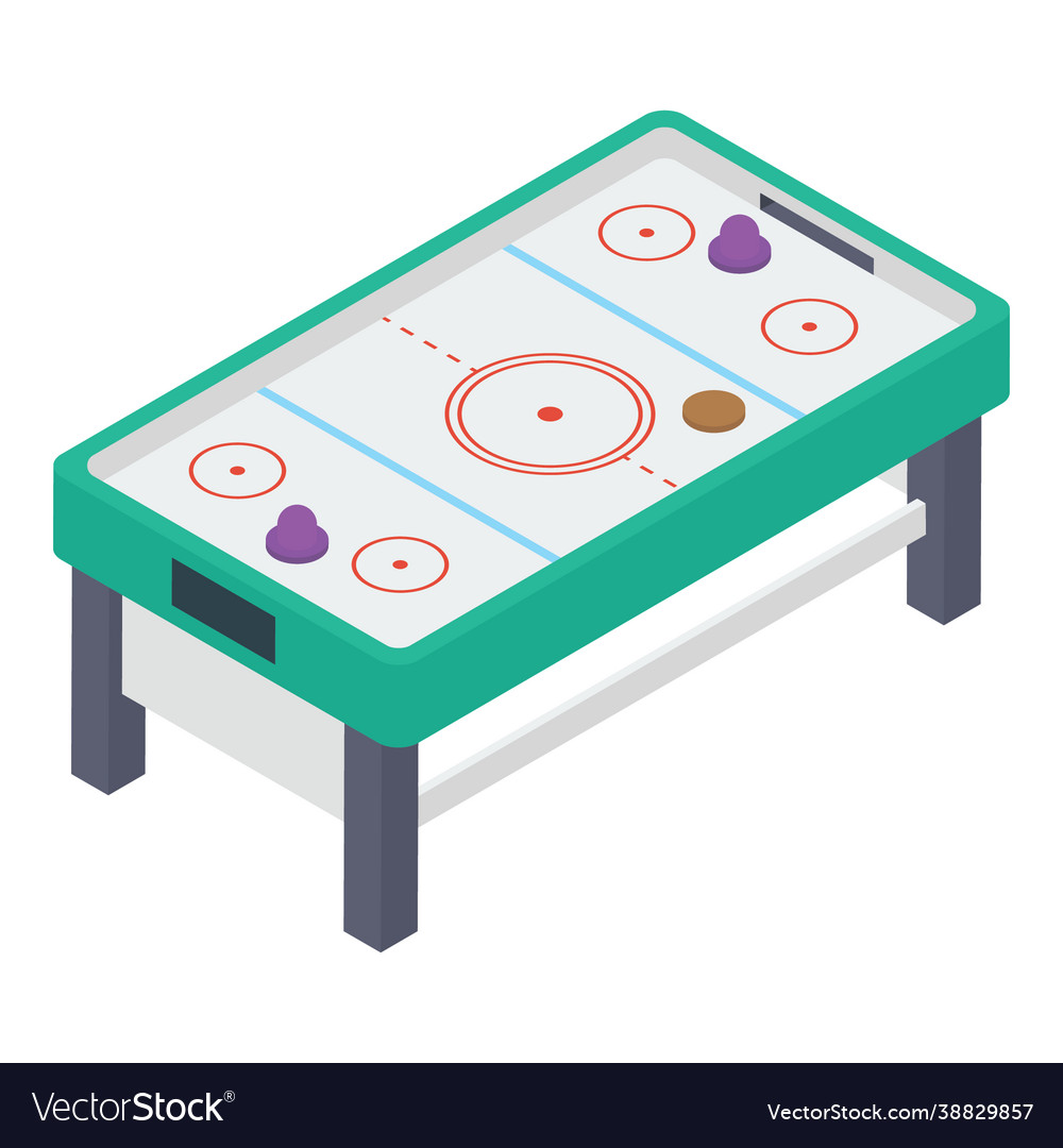 Air hockey Royalty Free Vector Image VectorStock