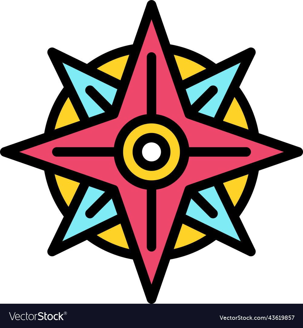 Compass icon location map and navigation