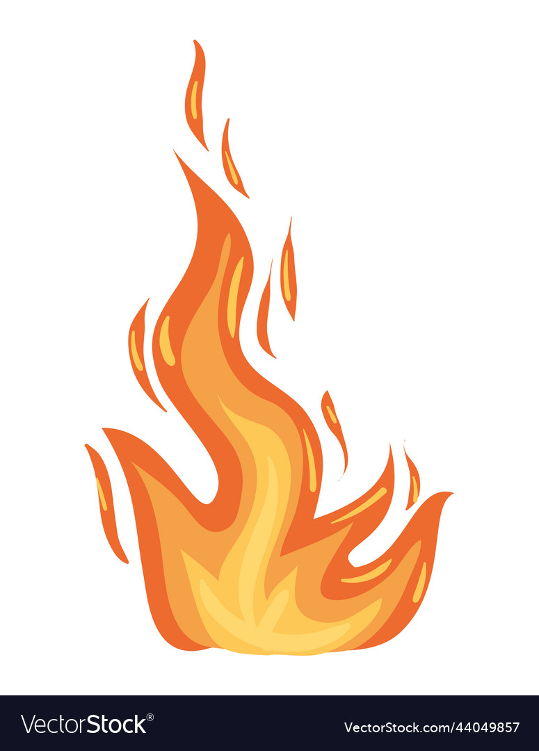 Fire flame burning