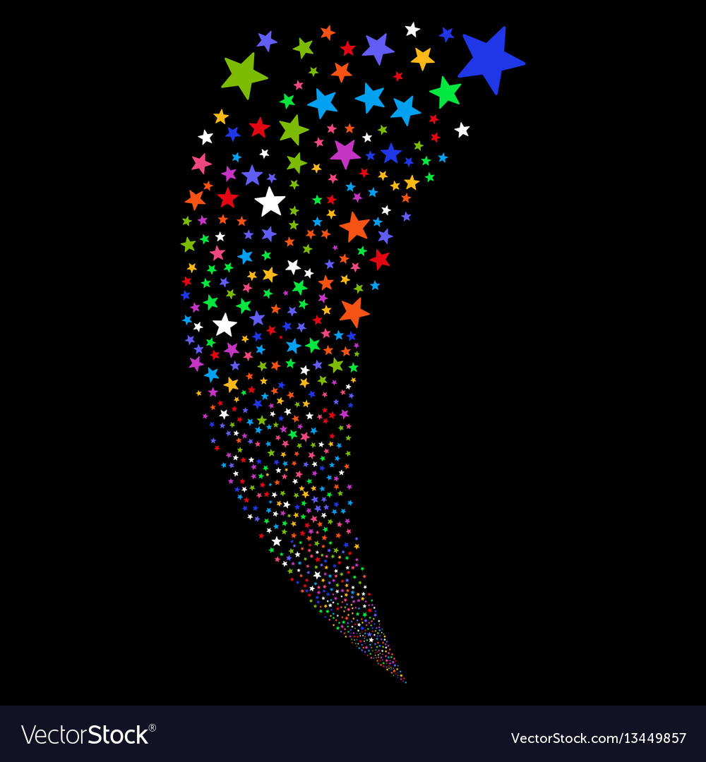 Fireworks star random stream