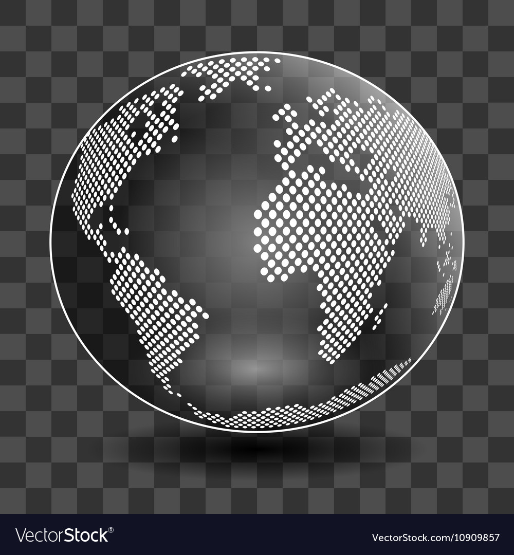Globe isolated on transparent background