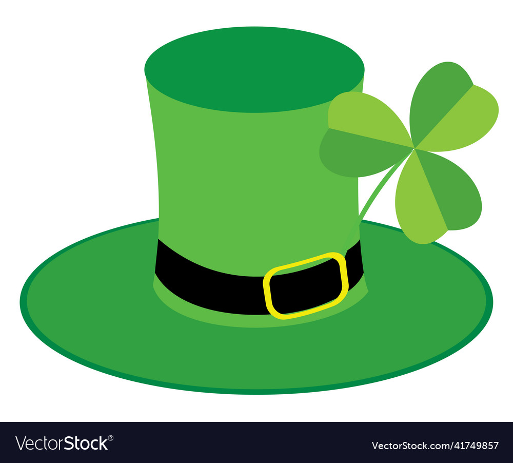 Green hat vector image Green hat