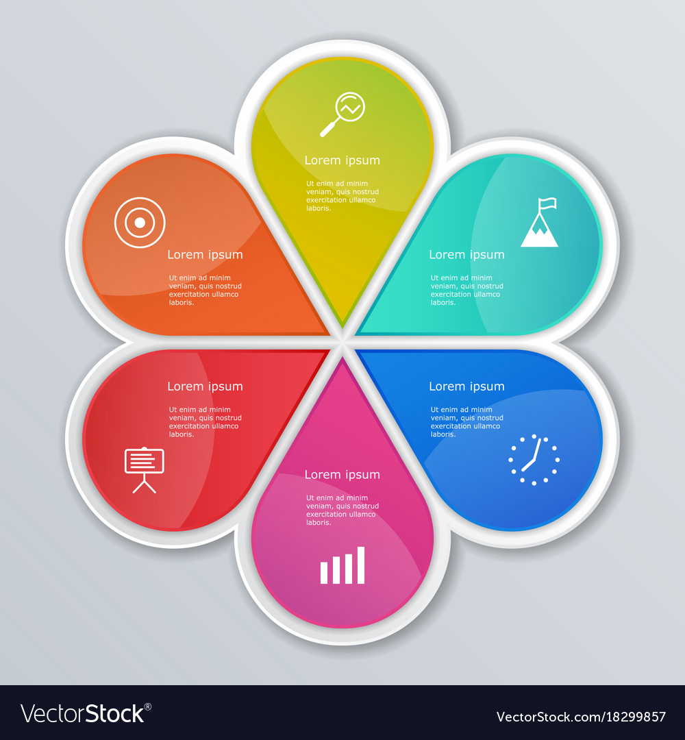 Infographic elements set workflow layout Vector Image