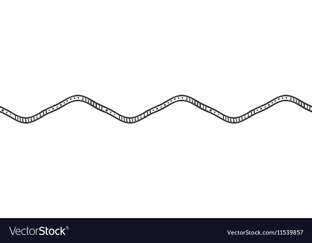 Isolated boho line design