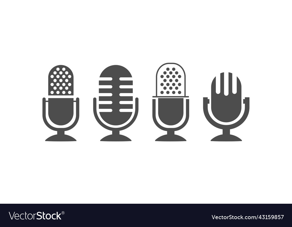 Microphone a device for converting voice Vector Image Microphone a device for converting voice