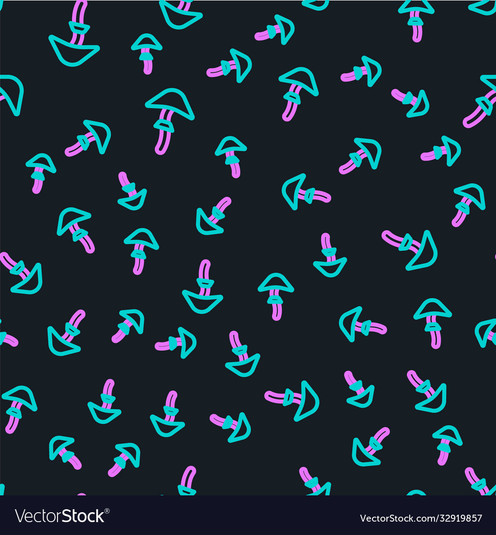 Psychedelic Mushroom Pattern