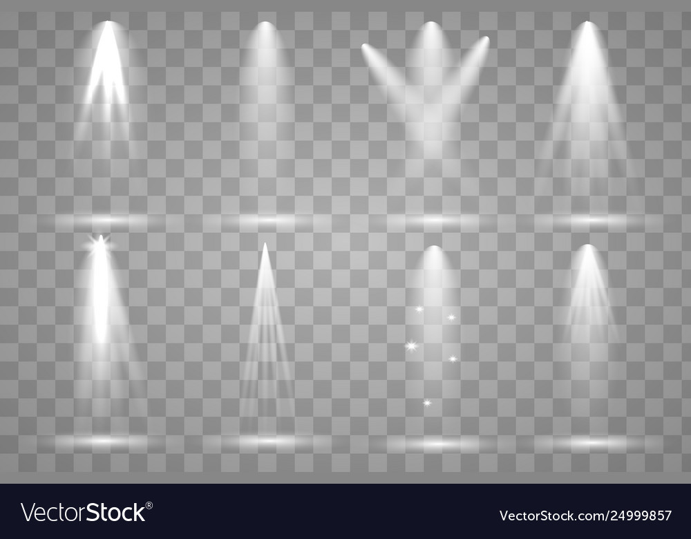 Scene Illumination Collection Transparent Vector Image