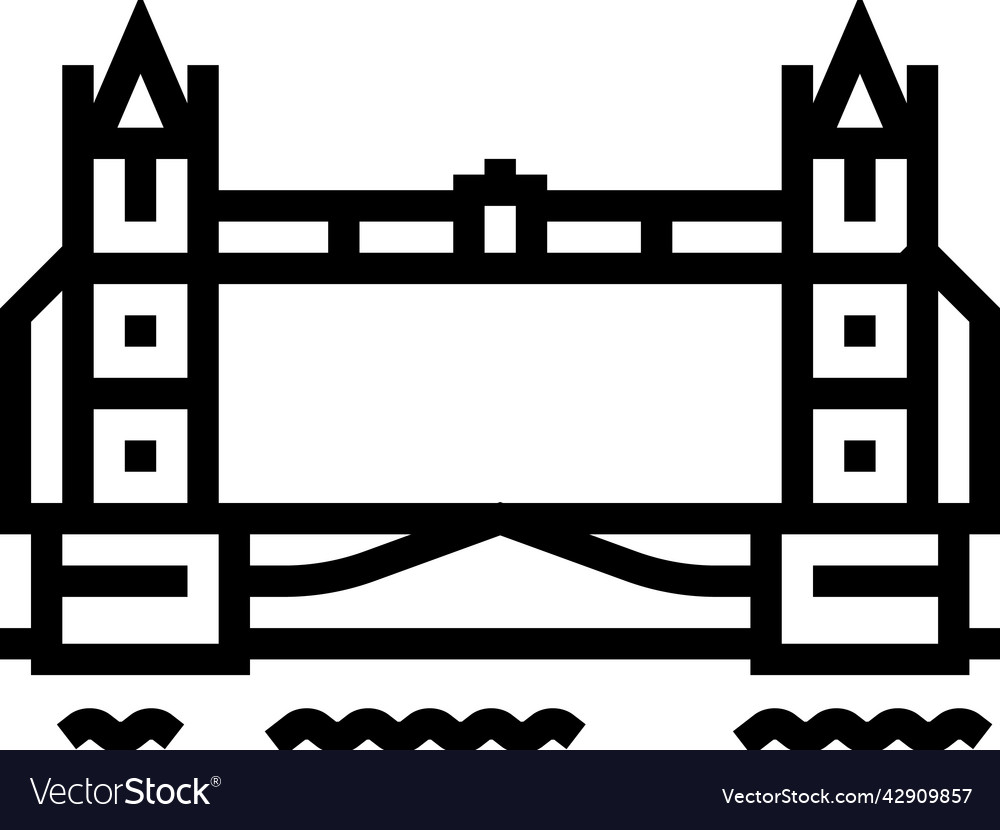 Turm-london Brückenlinie Symbol