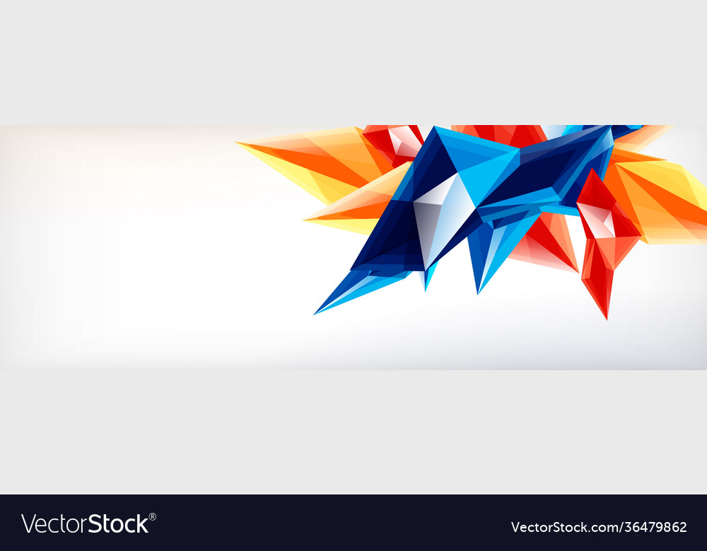 3d triangles and pyramids abstract vector image 3d triangles and pyramids abstract