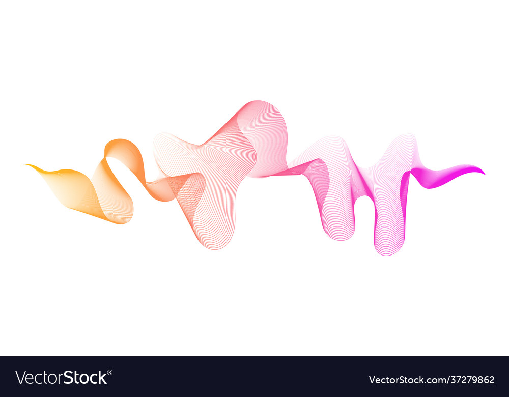 Abstract backdrop with colorful wave gradient