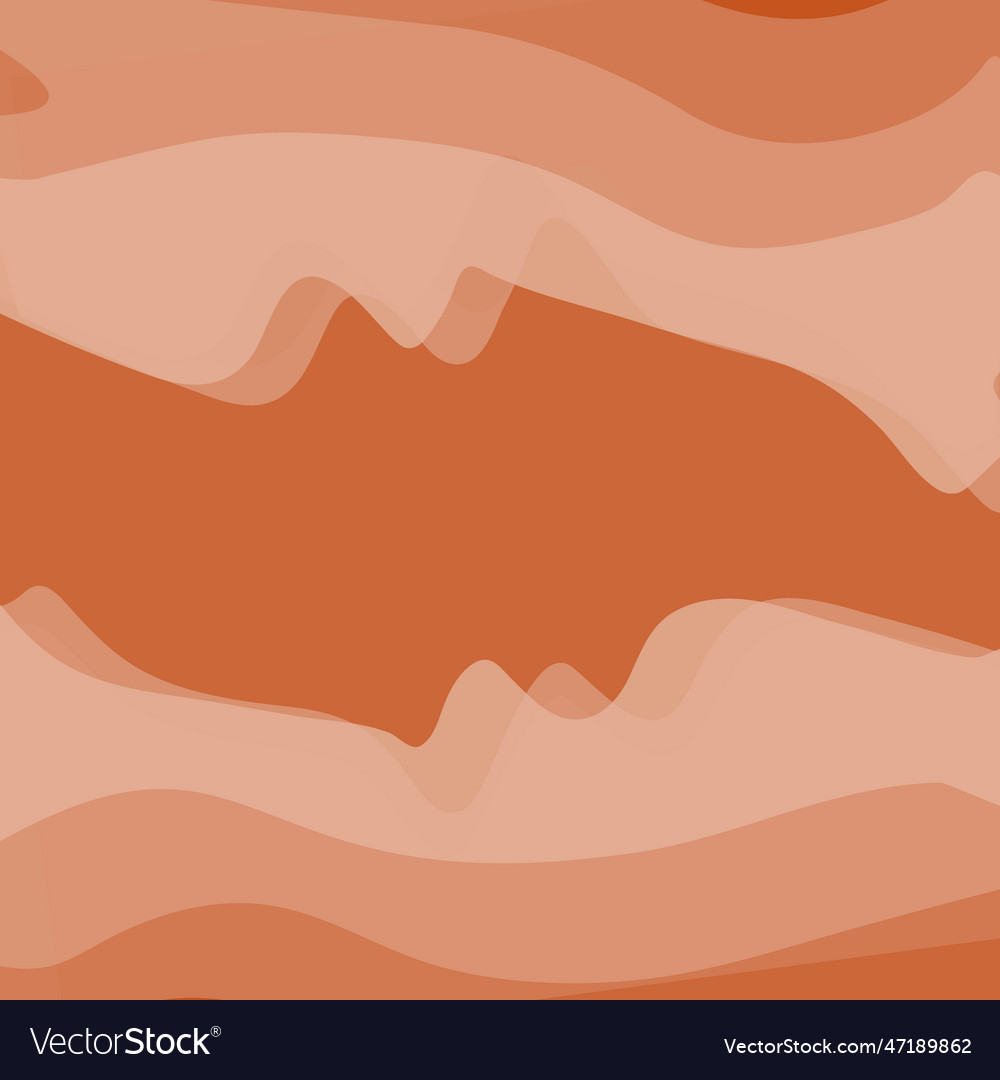 Abstract frame with top and bottom pattern of wavy