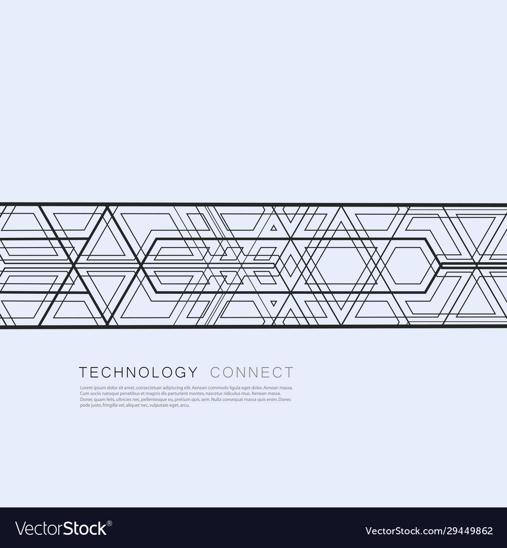 Abstract geometric overlapping lines background vector image Abstract geometric overlapping lines background