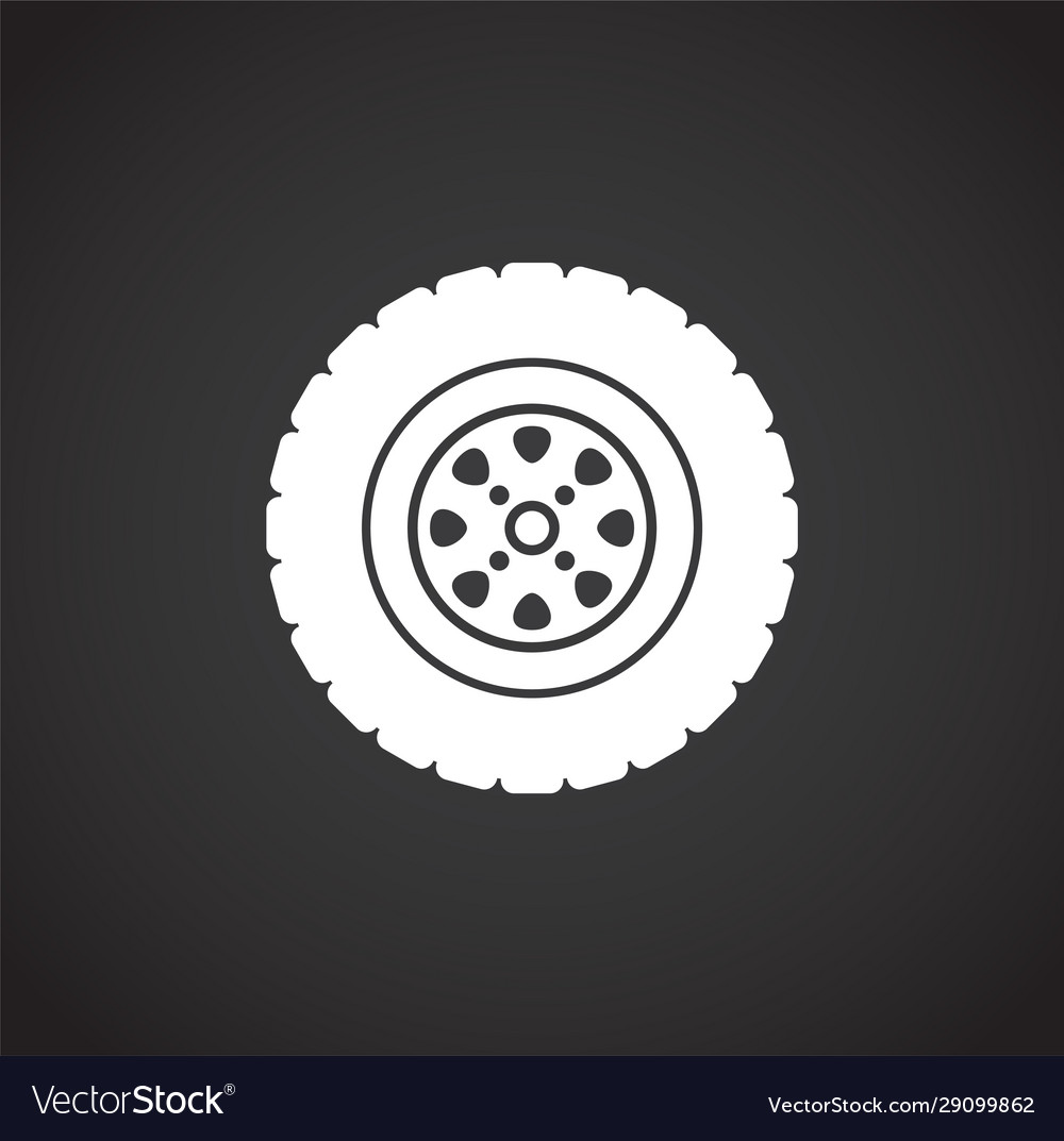 Car part icon on background for graphic and web