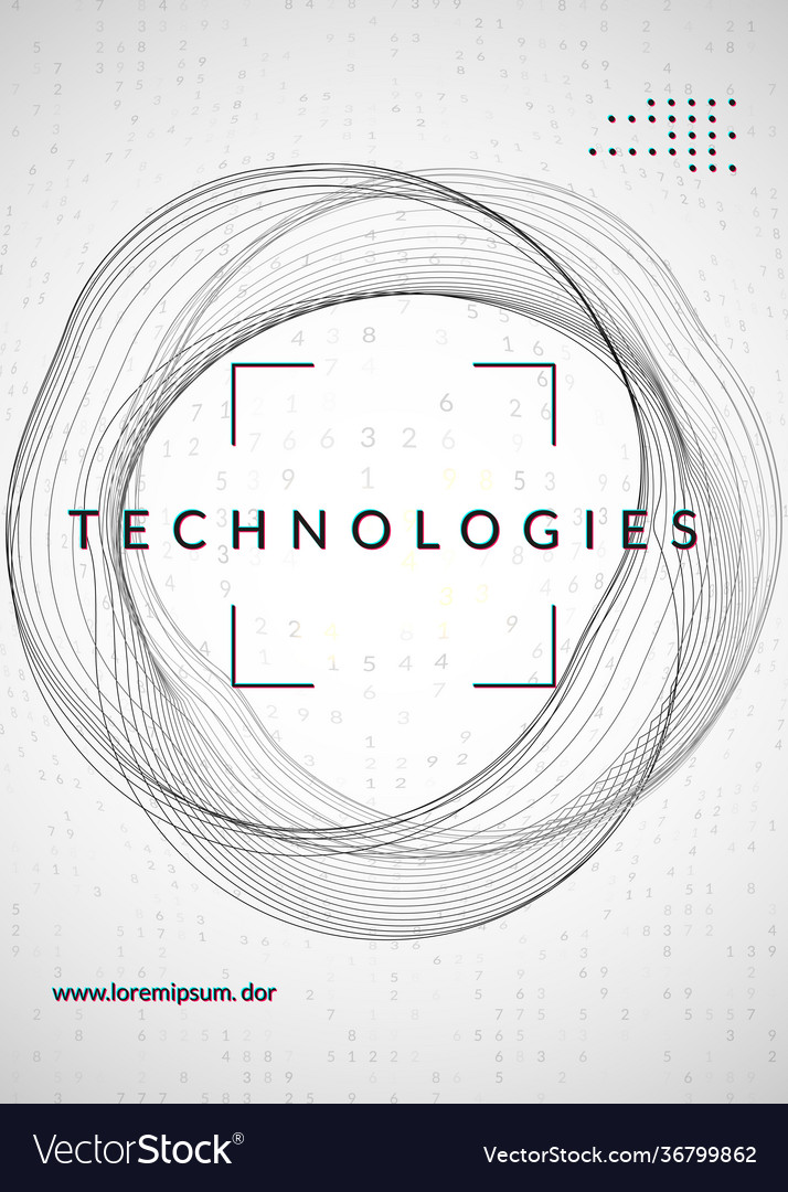 Digital technology abstract background artificial vector image Digital technology abstract background artificial