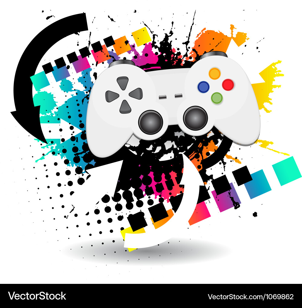 Game joypad Royalty Free Vector Image - VectorStock