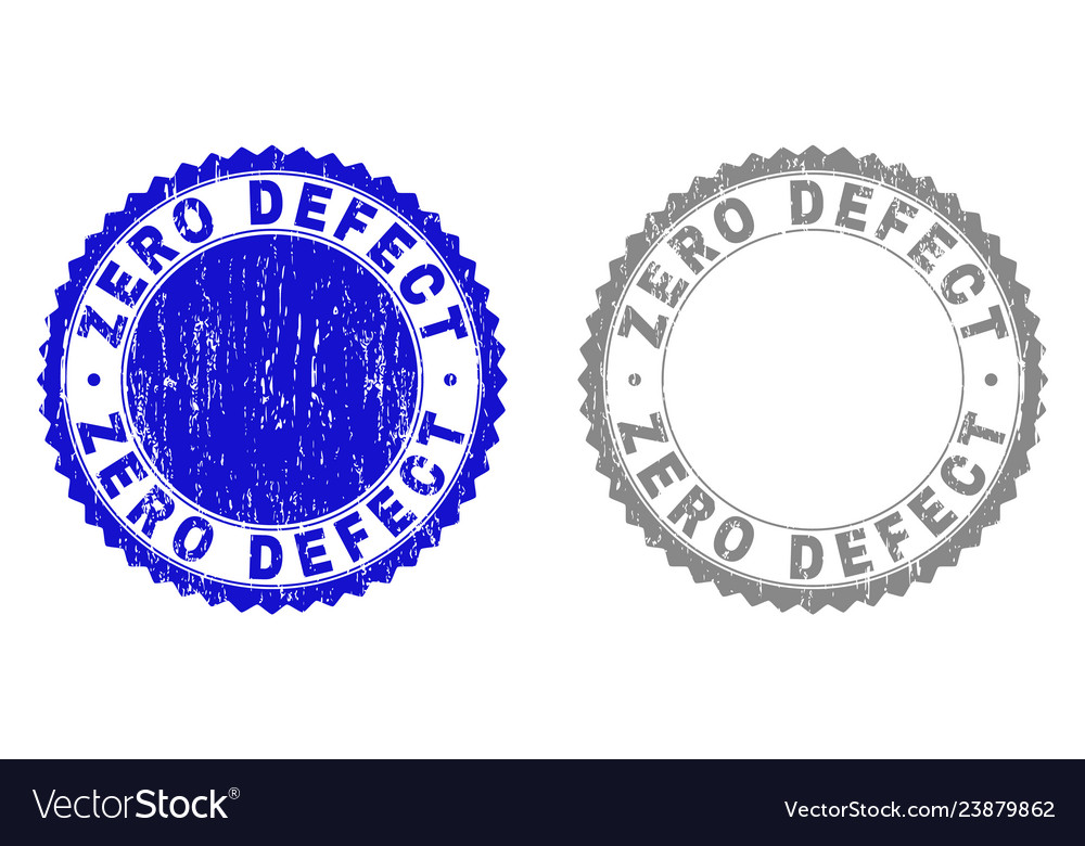 Grunge zero defect textured stamps