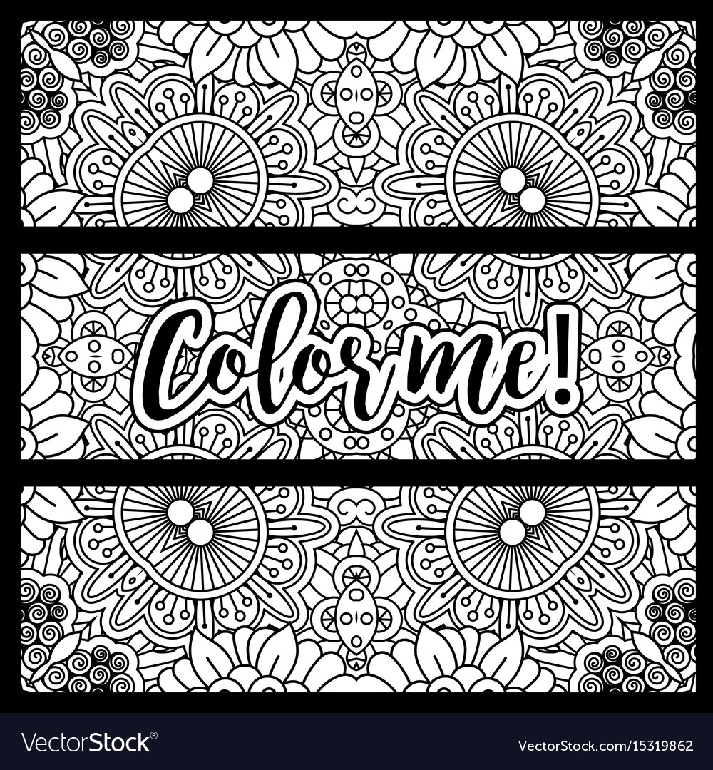 Horizontal flyers with coloring pattern
