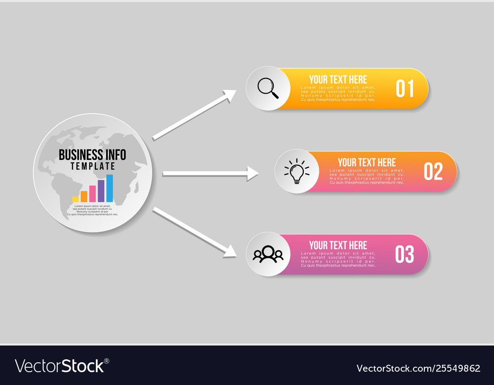 Infographic design template with options steps
