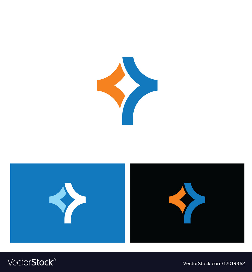 Shape curve abstract technology logo