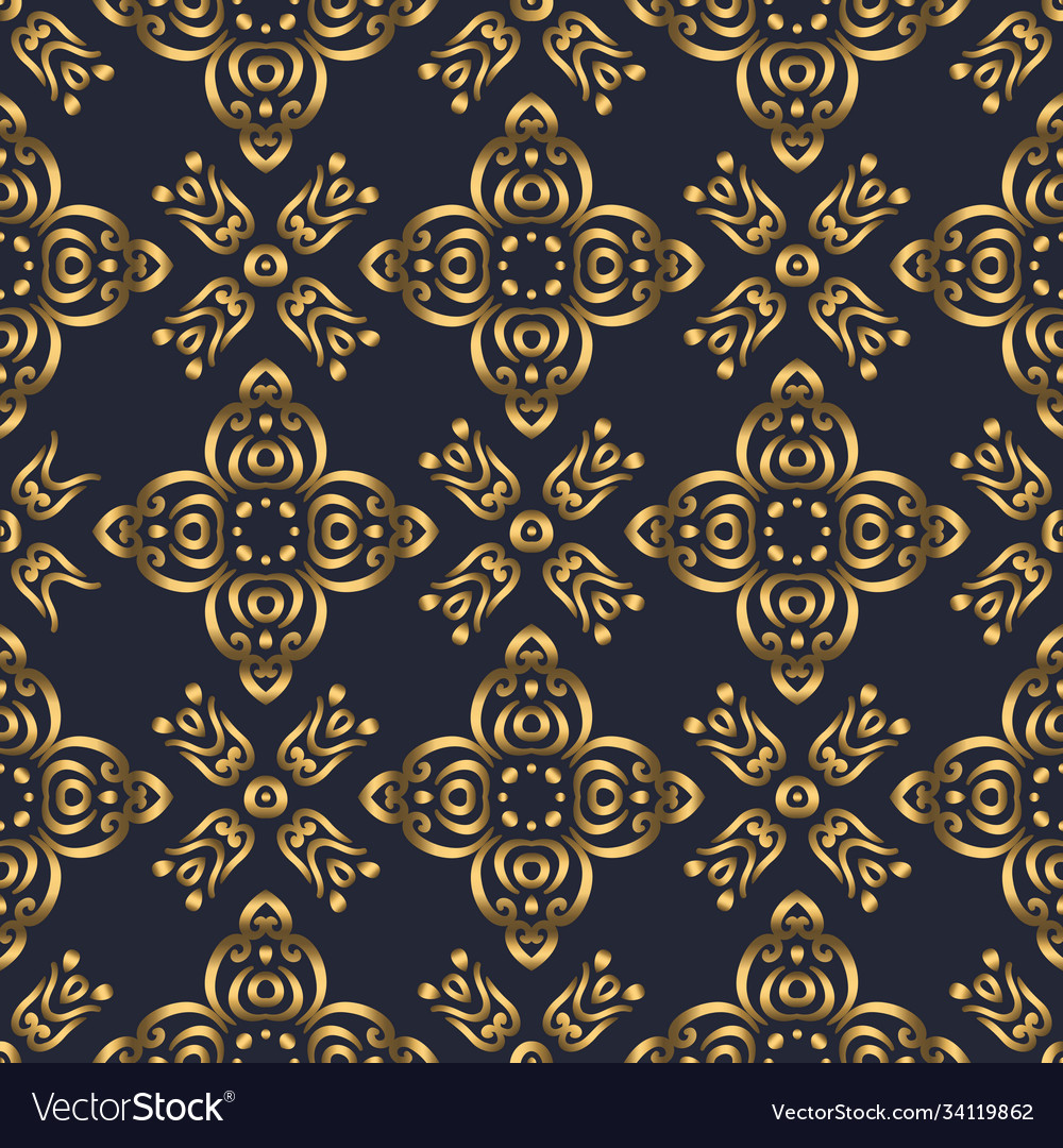 Navy Blue Swirl Design