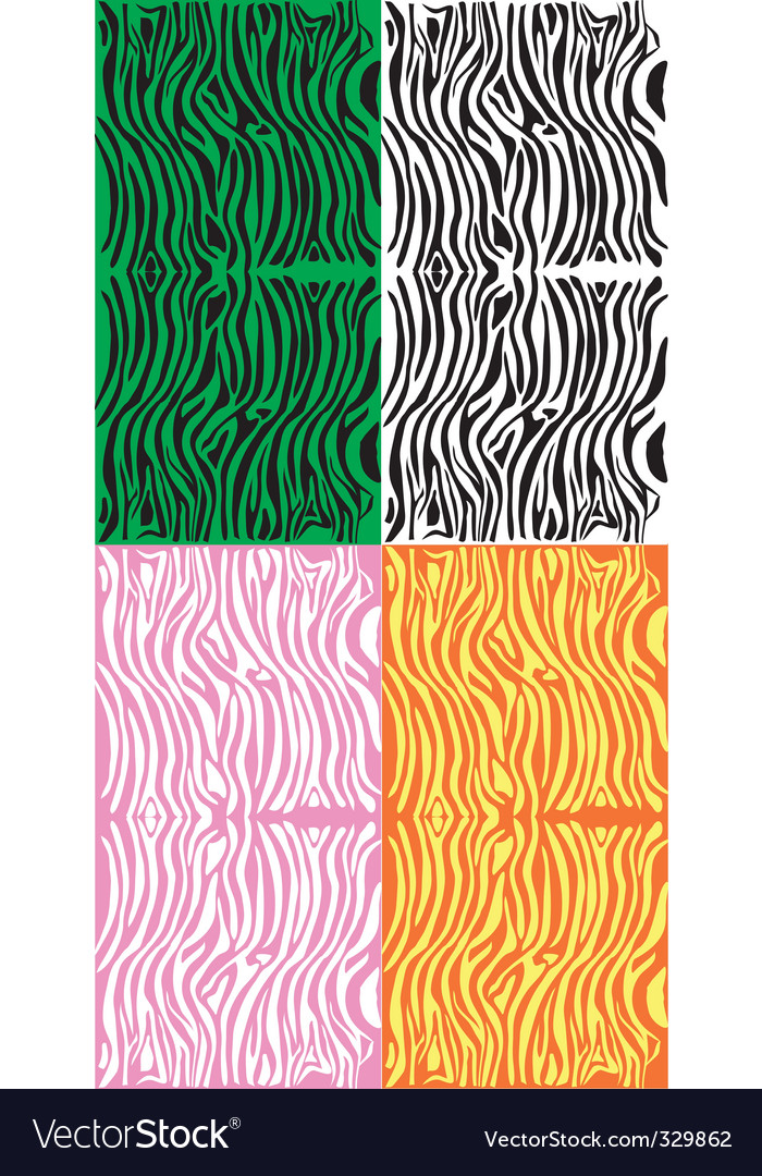 Zebra repeat print