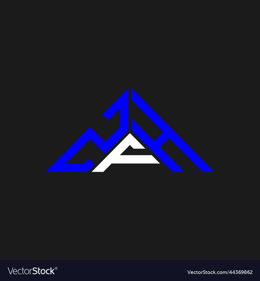 Zfh Buchstaben Logo kreatives Design mit Grafik
