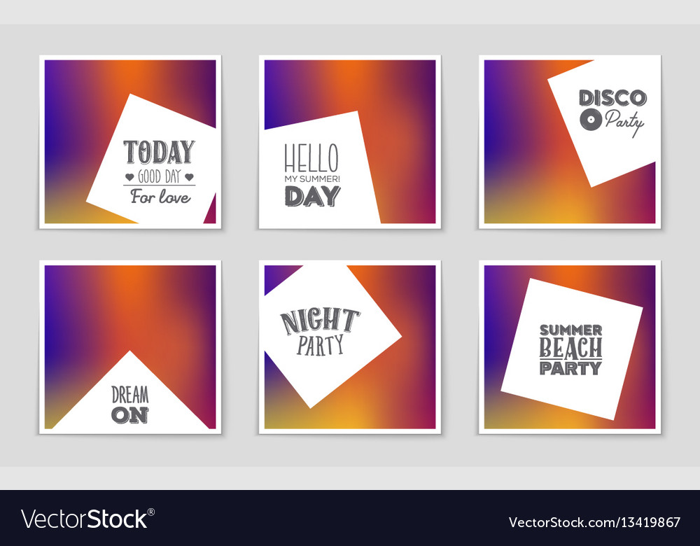 Abstract layout background set for art Vector Image Abstract layout background set for art
