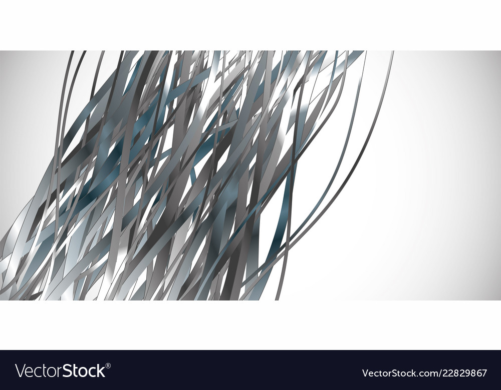 Abstract metal banner