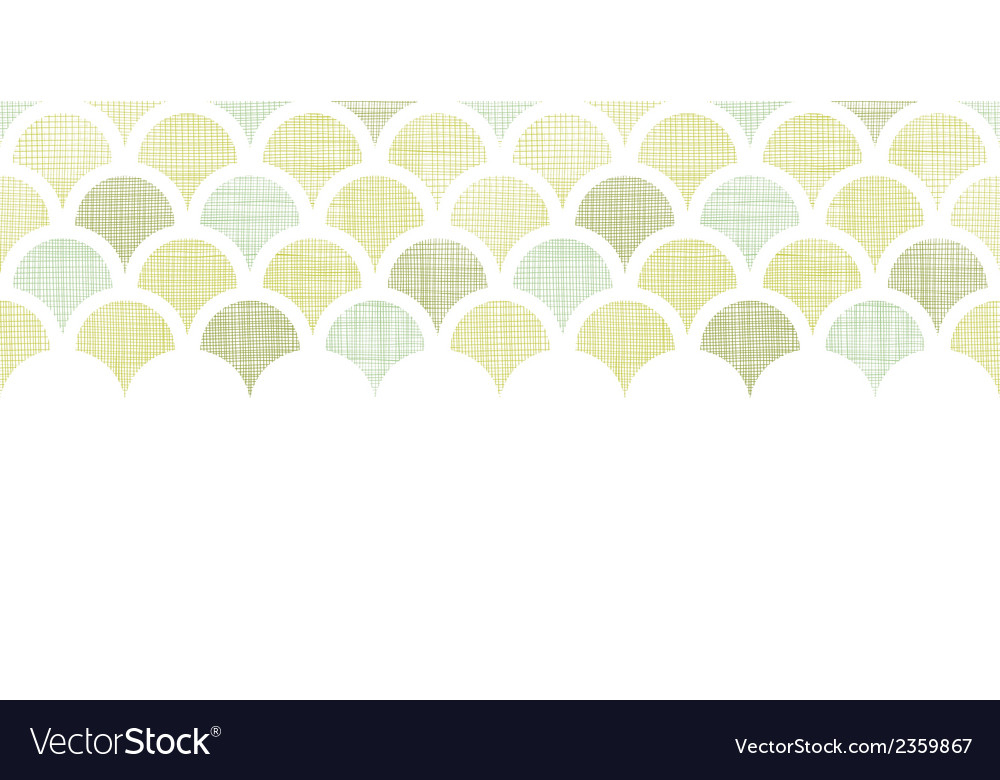 Abstract textile green fishscale horizontal