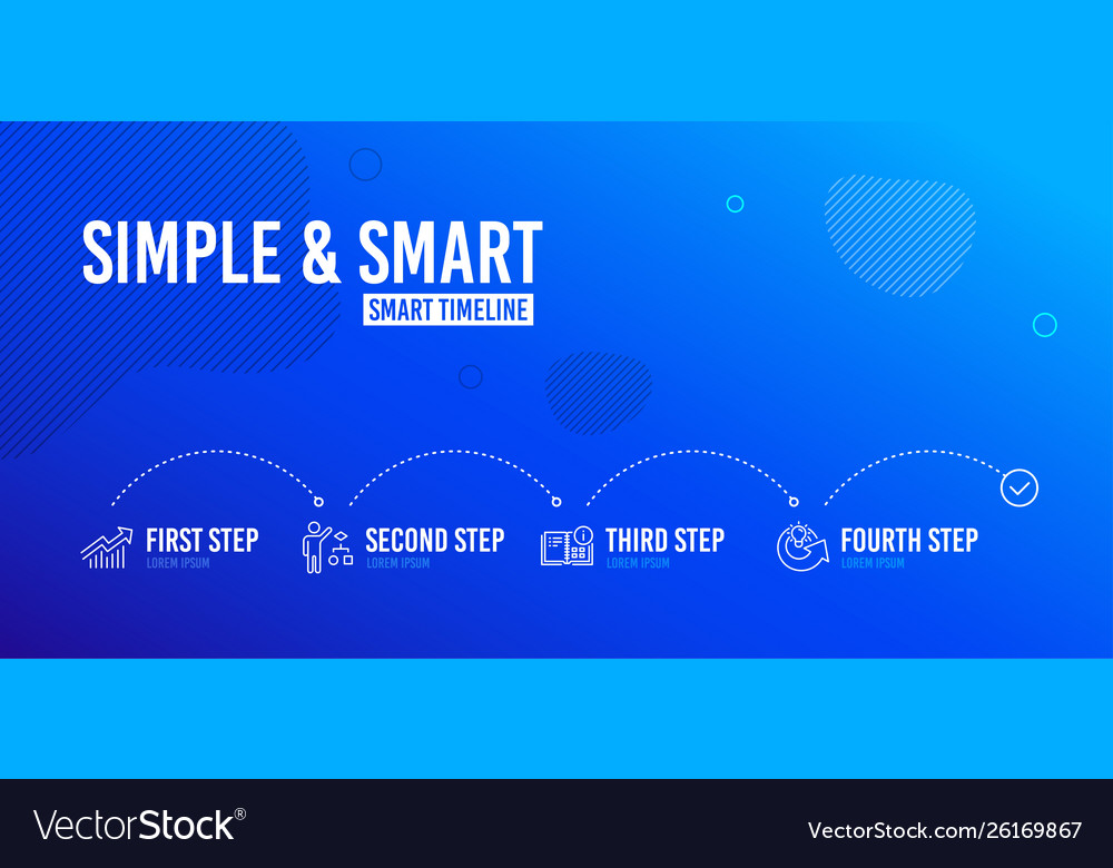 Algorithm demand curve and instruction info icons vector image Algorithm demand curve and instruction info icons
