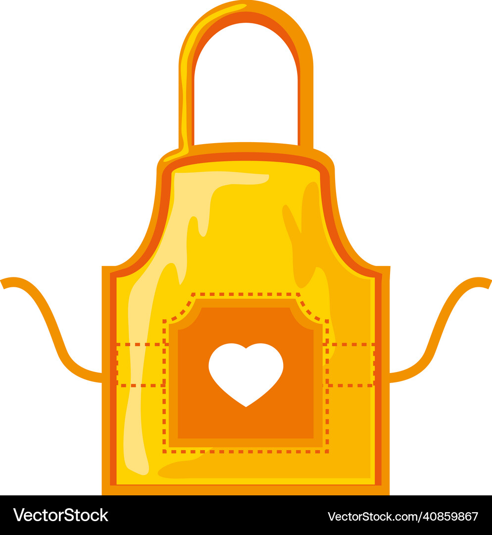 Apron kitchen accessory Royalty Free Vector Image