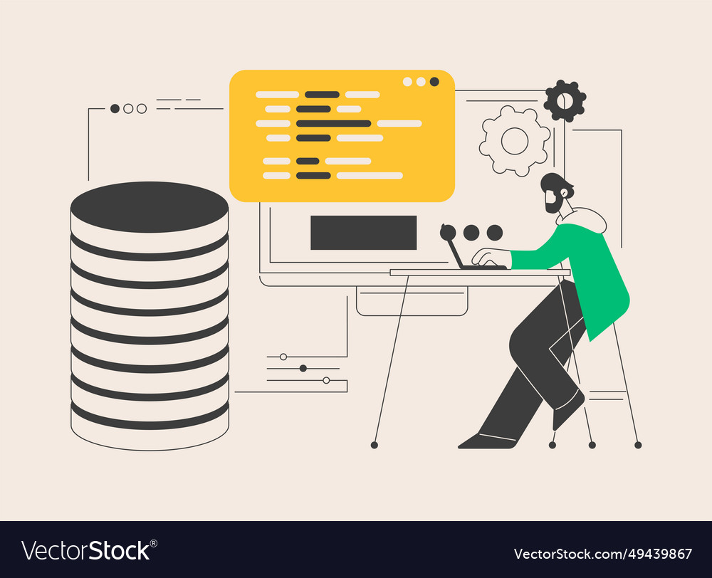 Big data programming abstract concept vector image Big data programming abstract concept