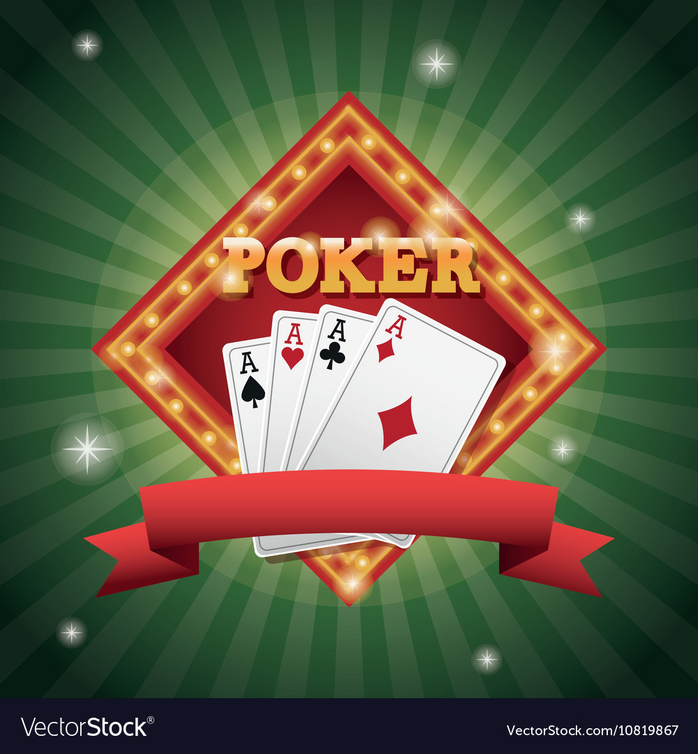 Casino und Karten von Poker Design