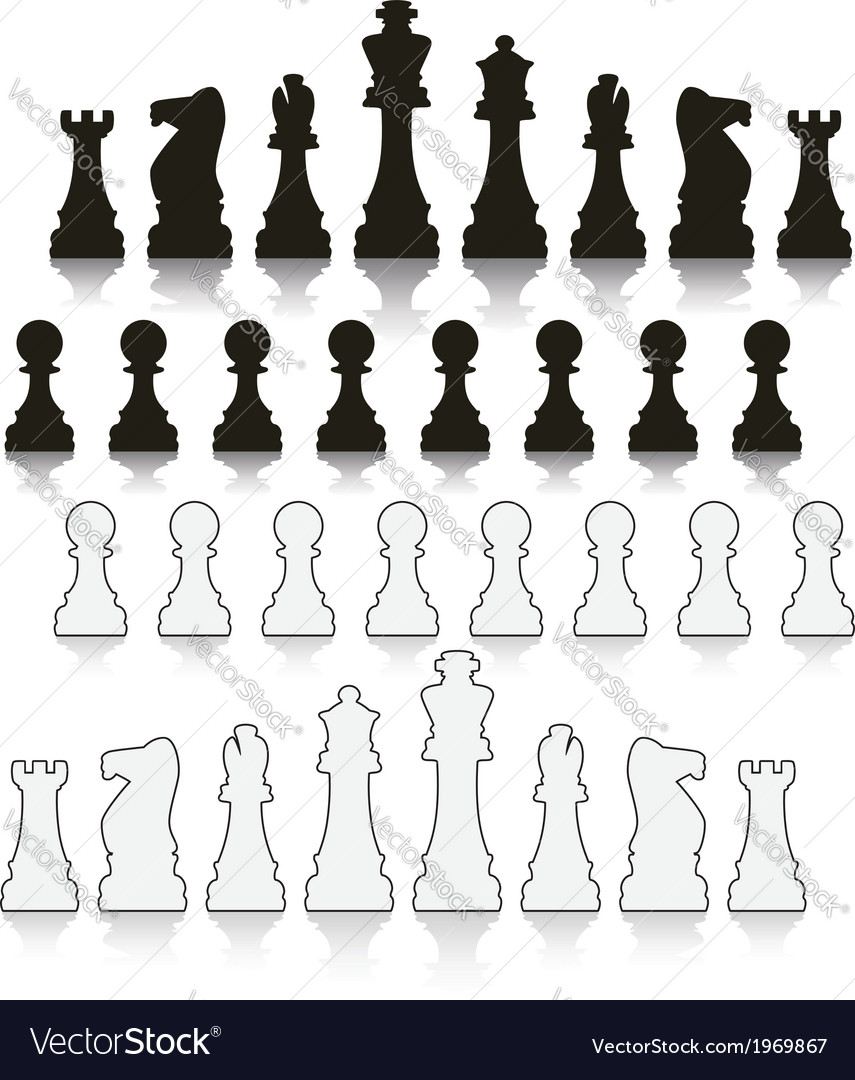 Chess Symbols Royalty Free Vector Image - VectorStock