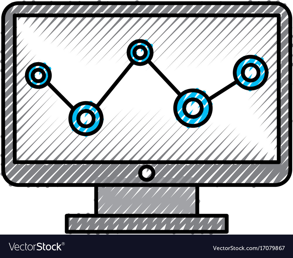 Computer desktop with statistics