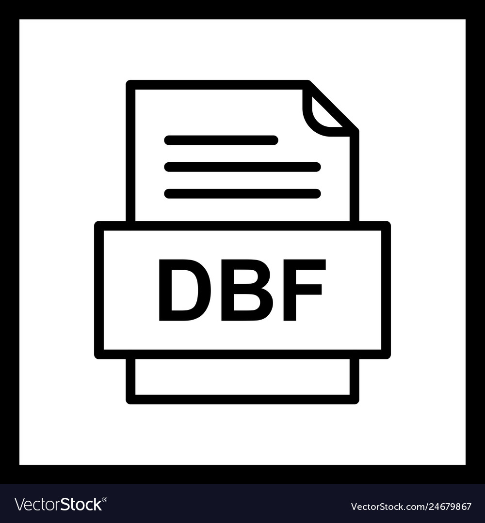 Dbf file document icon
