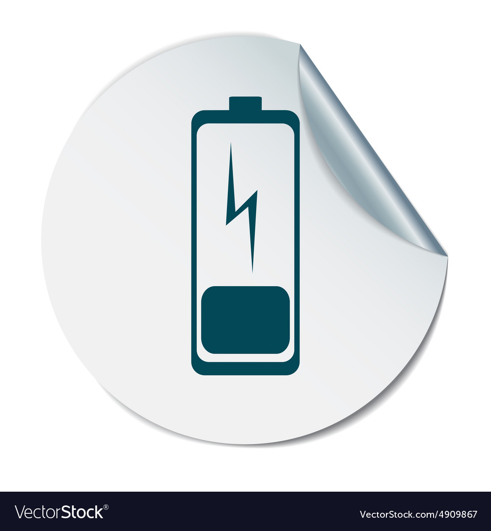 Discharged battery symbol