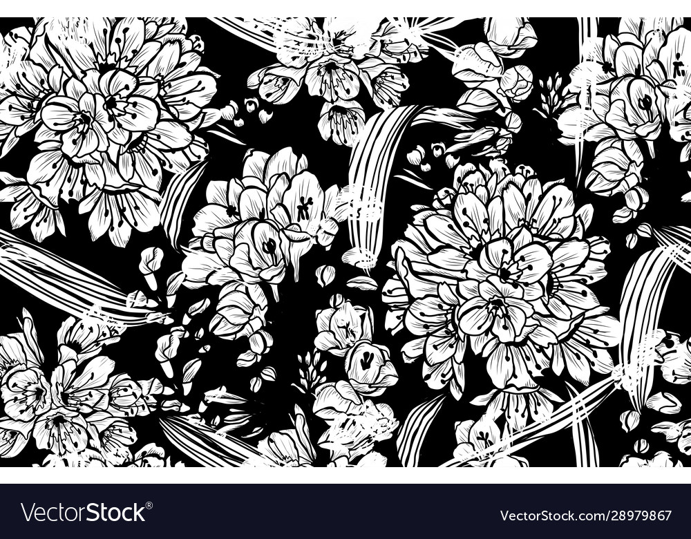 Floral seamless pattern Royalty Free Vector Image