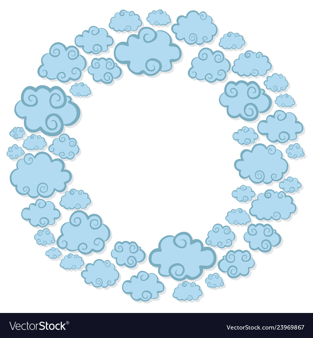 Frame with clouds