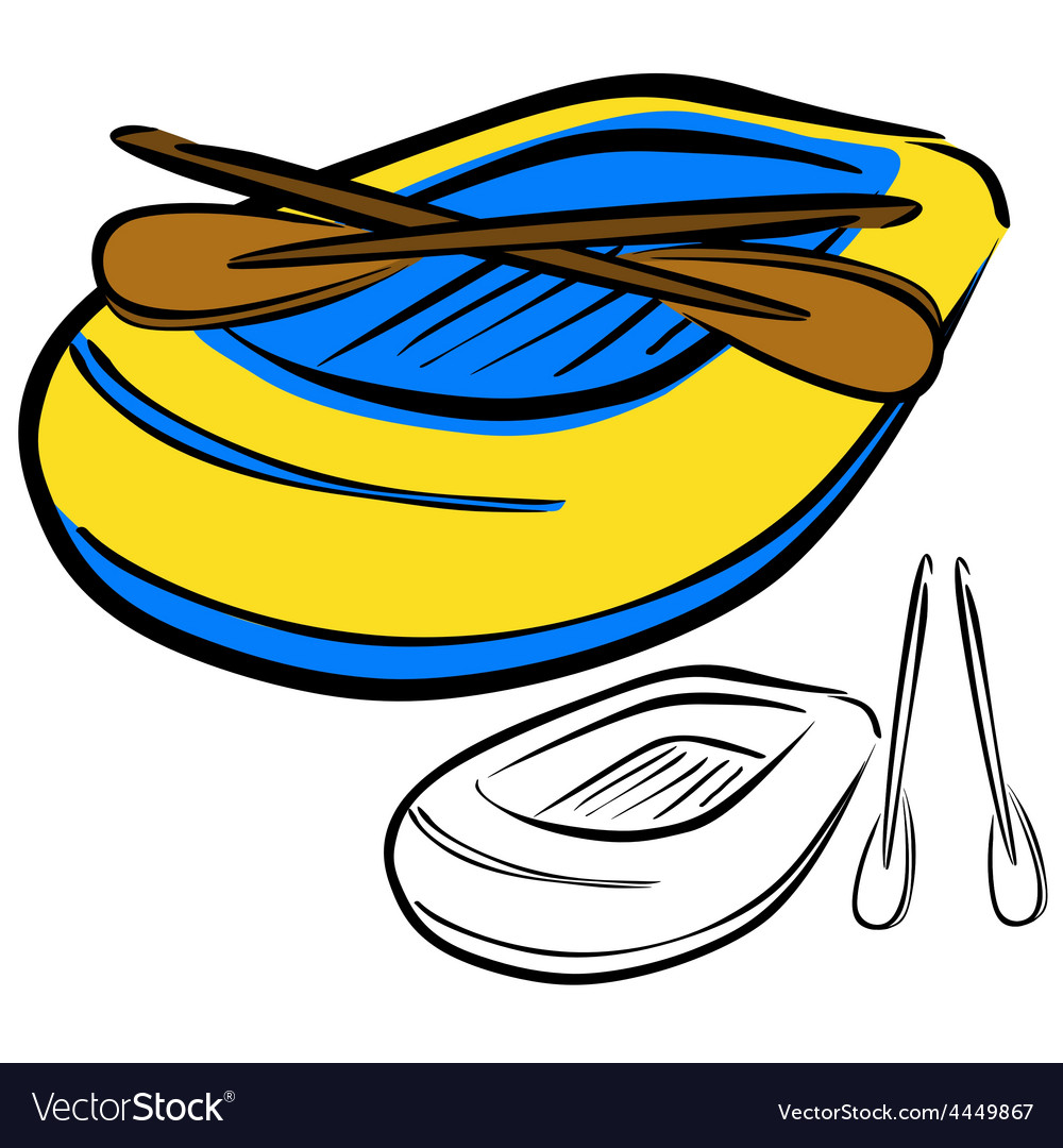 Inflatable Boat Sketch