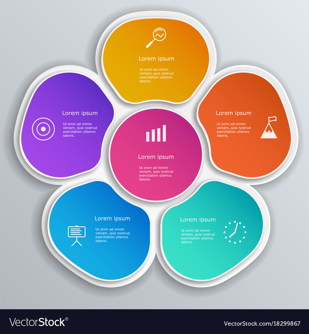 Infographic elements set workflow layout