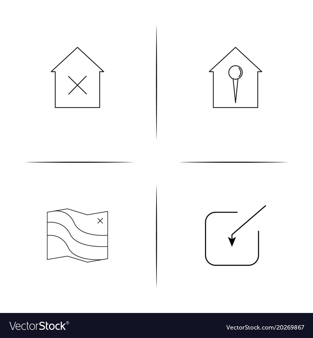 Interface linear simple icon setoutline icons