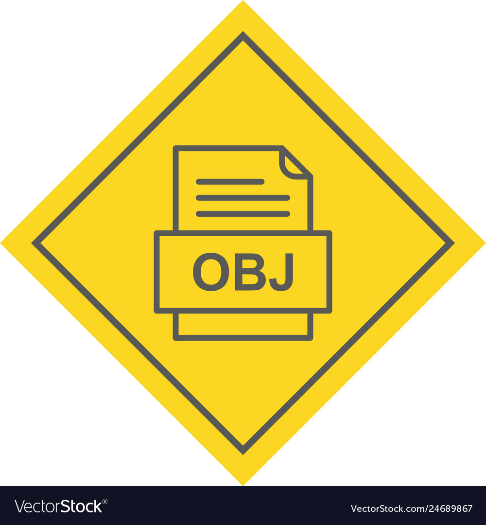 Obj file document icon